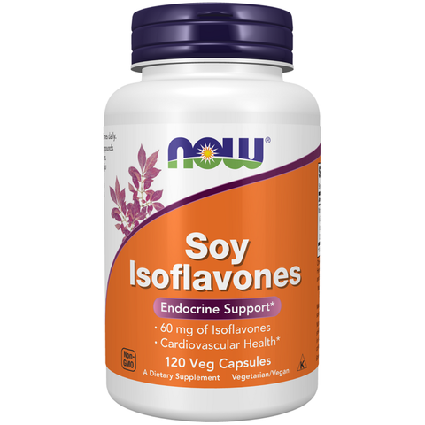 Isoflavonas de soja 150 mg NOW Foods – 120 cápsulas vegetais