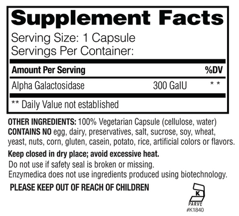 BeanAssist 30 Caps Enzymedica