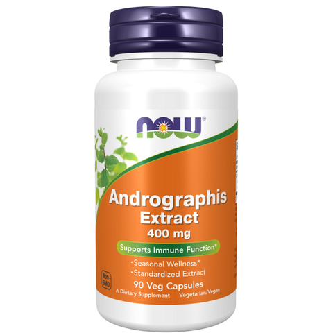 Extrato de andrographis 400 mg NOW Foods – 90 cápsulas vegetais
