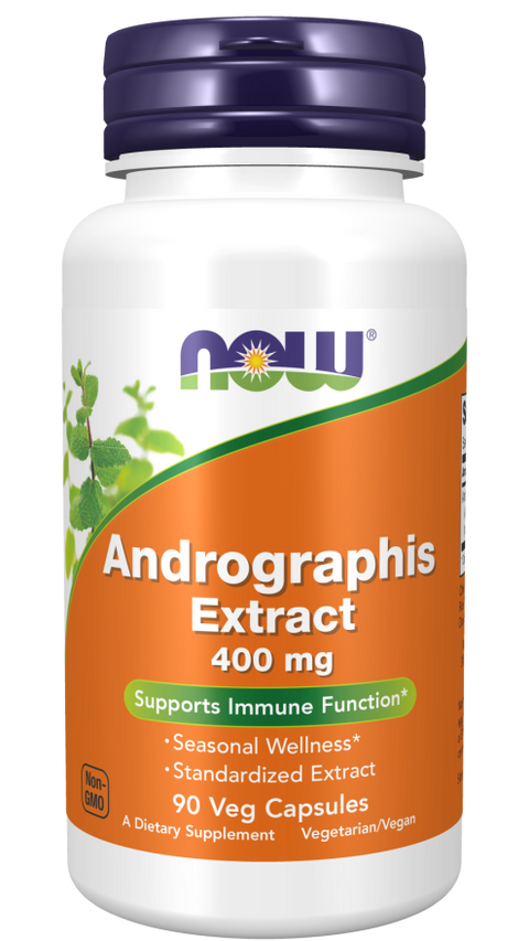 Extrato de andrographis 400 mg NOW Foods – 90 cápsulas vegetais