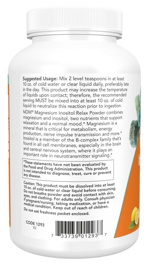 Magnesium Inositol Relax 454gr Now
