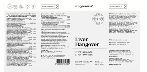 Liver Hangover 60 Caps Ecogenetics