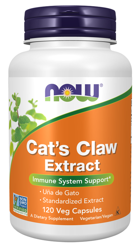 Unha de gato extrato 334 mg NOW Foods – 120 cápsulas vegetais