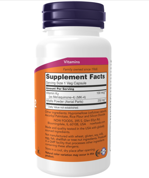 Vitamina K2 100caps Now