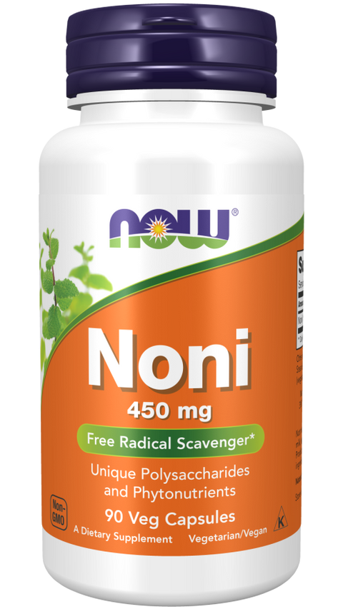 Noni 450 mg Morinda citrifolia NOW Foods – 90 cápsulas vegetais