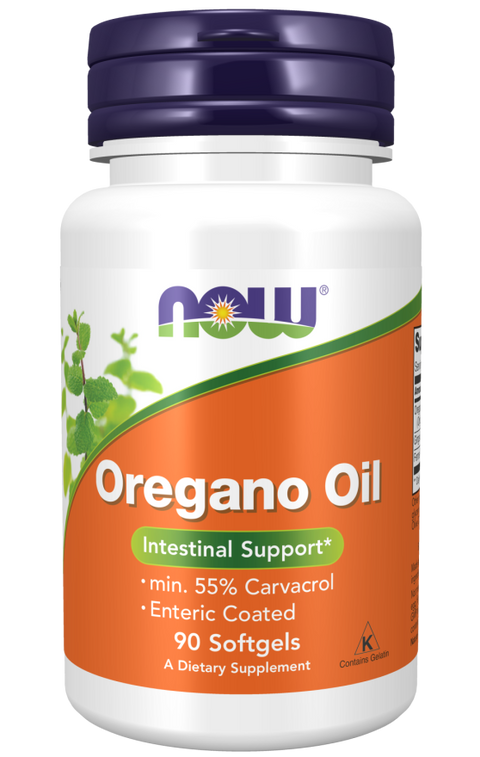 Óleo de orégão em cápsulas Oregano Oil NOW Foods – 90 cápsulas moles