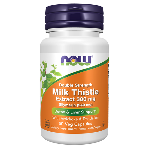 Cardo mariano Double Strength 300 mg NOW Foods – 50 cápsulas vegetais