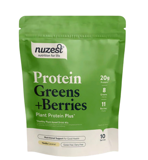 Protein Greens + Berries Cocoa 300 gr Nuzest