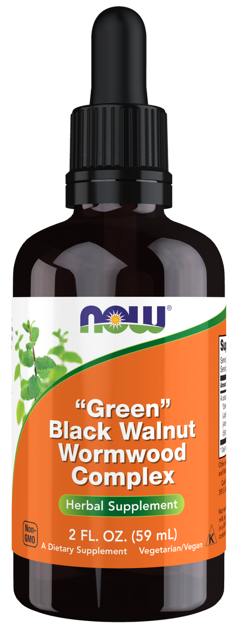 Extrato de nogueira negra, absinto e cravinho NOW Foods – 59 ml