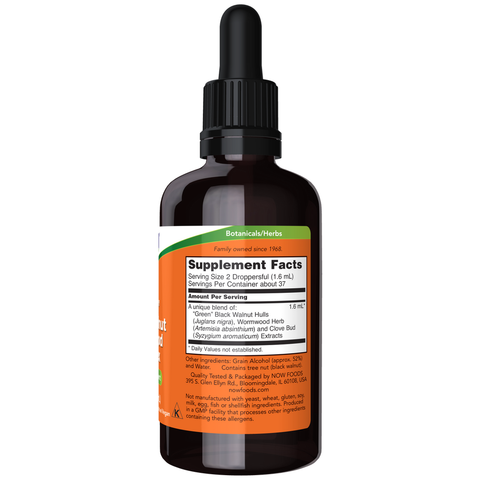 Extrato de nogueira negra, absinto e cravinho NOW Foods – 59 ml – imagem 2