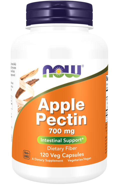 Pectina de maçã 700 mg NOW Foods – 120 cápsulas vegetais