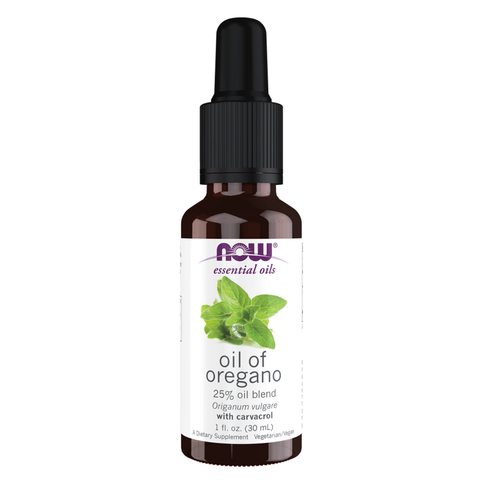 Óleo de orégão Oil of Oregano Blend NOW Foods – frasco conta-gotas de 30 ml