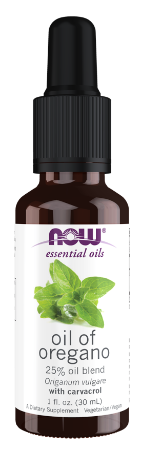 Óleo de orégão Oil of Oregano Blend NOW Foods – frasco conta-gotas de 30 ml