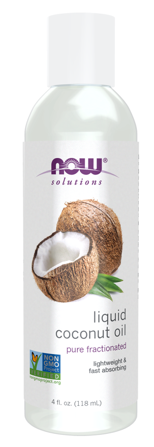 Óleo de coco fracionado líquido NOW Solutions – 118 ml