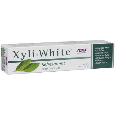 Pasta de dentes com xilitol XyliWhite Refreshmint NOW Foods – gel 181 g