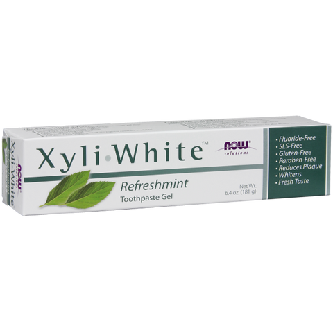 Pasta de dentes com xilitol XyliWhite Refreshmint NOW Foods – gel 181 g