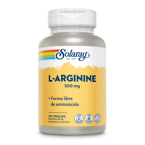 L-Arginina 500 mg Solaray – Viva Saudável