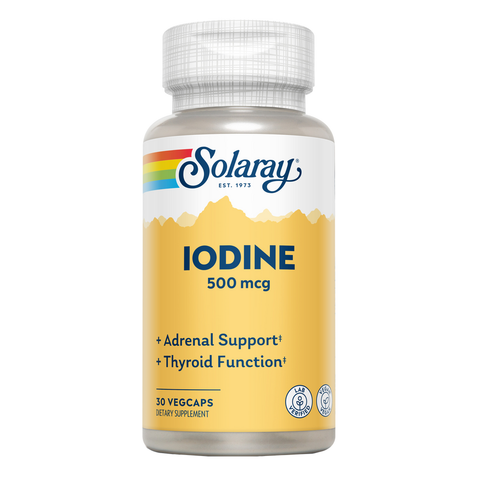 Iodo 500 µg 30 Cápsulas Vegetais Solaray – Viva Saudável