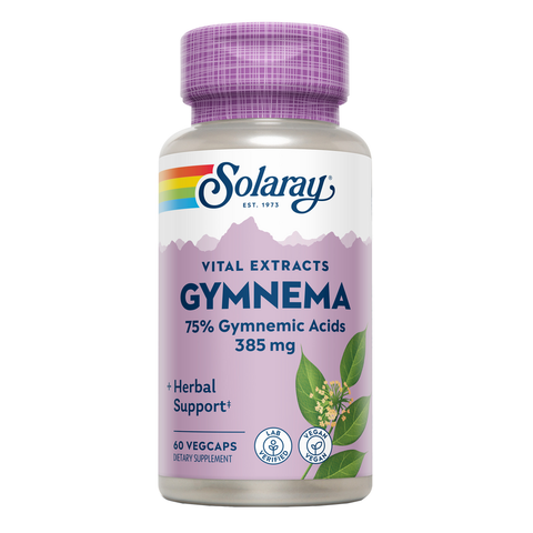 Gymnema Sylvestre 385 mg 60 Cápsulas Vegetais Solaray – Viva Saudável