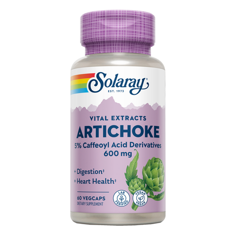 Alcachofra 300 mg 60 Cápsulas Vegetais Solaray – Viva Saudável