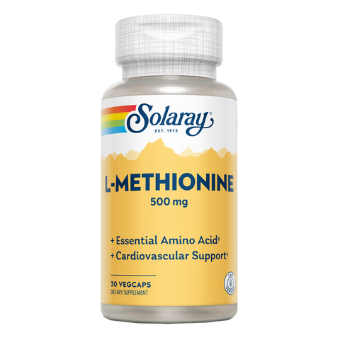 L-Metionina 500 mg Solaray – Viva Saudável
