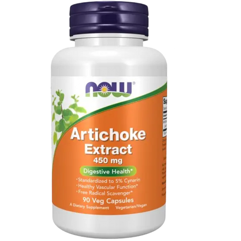 Alcachofra Artichoke Extract 450mg 90caps Now - Viva Saudável