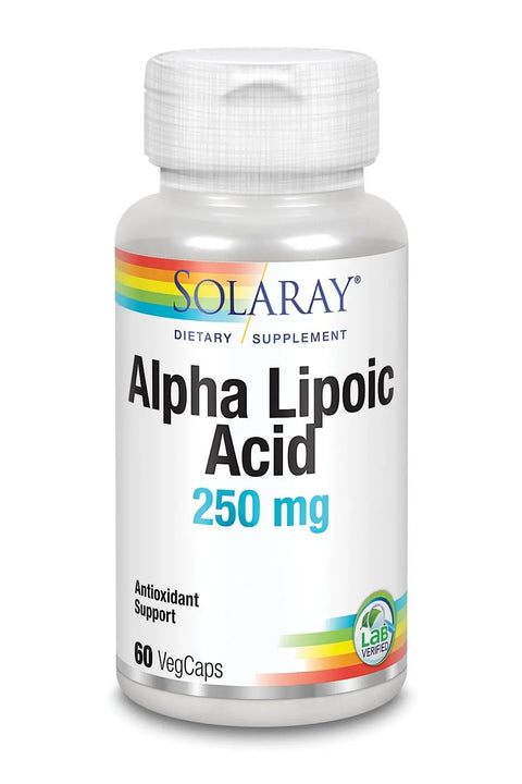 Alpha Lipoic Acid 250 mg Ð 60 Caps Veg Solaray