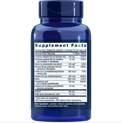 Bioactive Complete B Complex 60 caps Life Extension Life Extension