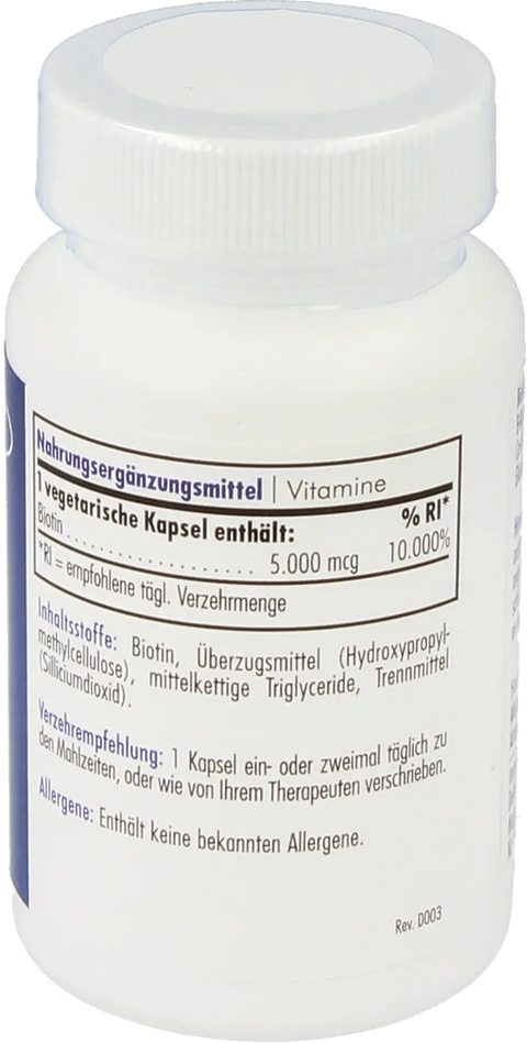 Biotin 5000 60 Caps Allergy Research Group - Viva Saudável