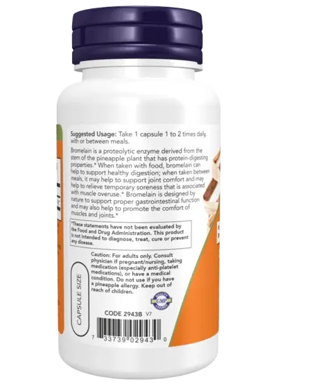 Bromelain 500 mg 60 Caps Now NOW