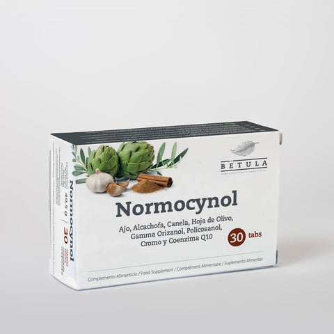 Normonakol Bétula, levedura de arroz vermelho com berberina e alho, embalagem de 30 comprimidos