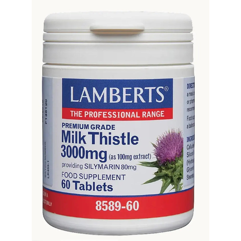 Cardo Mariano 3000mg 60Cap Lamberts - Viva Saudável