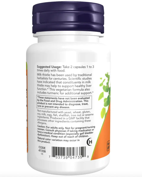 Cardo Mariano + Curcumin 150 mg 120 Caps Now NOW