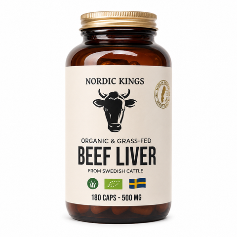 Beef Liver BIO – 100% Pasto 180 Caps Nordic Kings