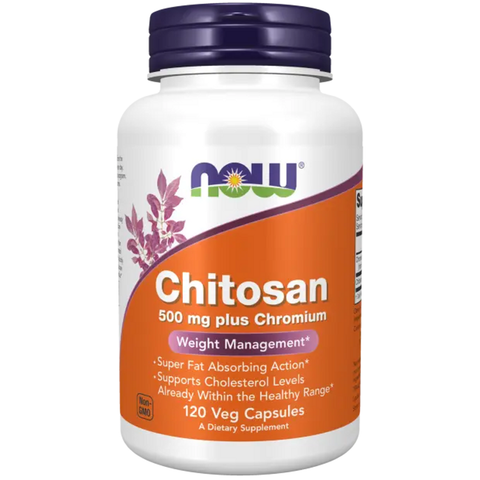 Chitosan Plus 500 mg 120 Caps Now - Viva Saudável