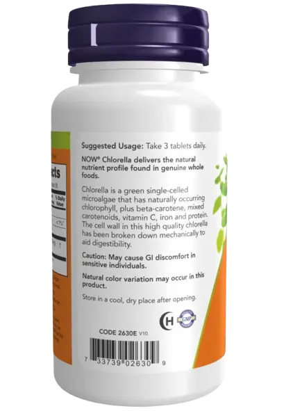 Chlorella 1000 mg 60 Comp. Now NOW