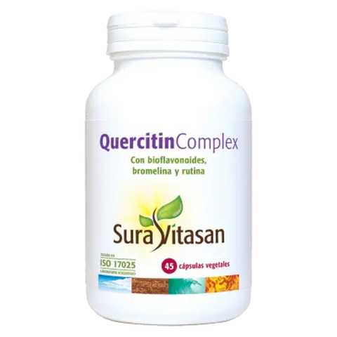 Quercetina com bromelina Complexo de Quercetina Sura Vitasan, embalagem de 45 cápsulas vegetais