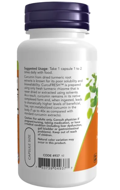 Curcufresh ( curcumin ) 60caps Now NOW