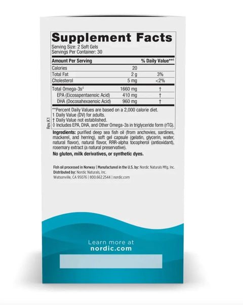 Dha Xtra 60 Caps Nordic Naturals - Viva Saudável