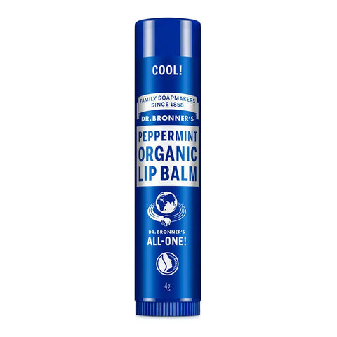 Dr Bronner's Batom de Cieiro Biológico Hortelã-Pimenta 4g - Viva Saudável