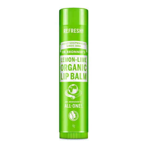 Dr Bronner's Batom de Cieiro Biológico Lima-Limão 4g - Viva Saudável