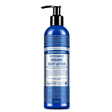 Dr Bronner's Loção Biológica Hortelã-Pimenta 240ml - Viva Saudável