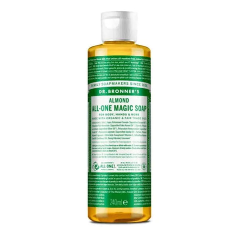 Dr Bronner's Sabonete Líquido Amêndoa 240ml - Viva Saudável
