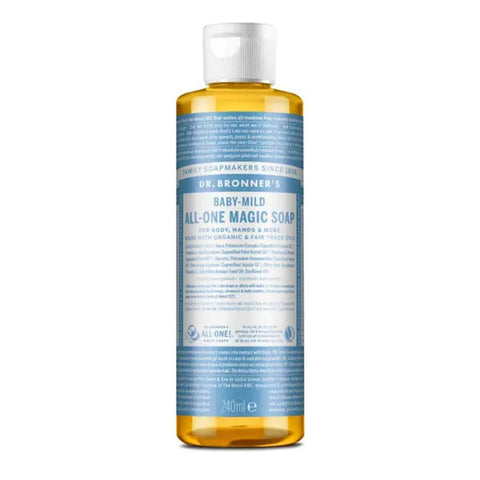 Dr Bronner's Sabonete Líquido Bebé Sem Aroma 240ml - Viva Saudável