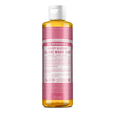 Dr Bronner's Sabonete Líquido Flor de Cerejeira 240ml - Viva Saudável