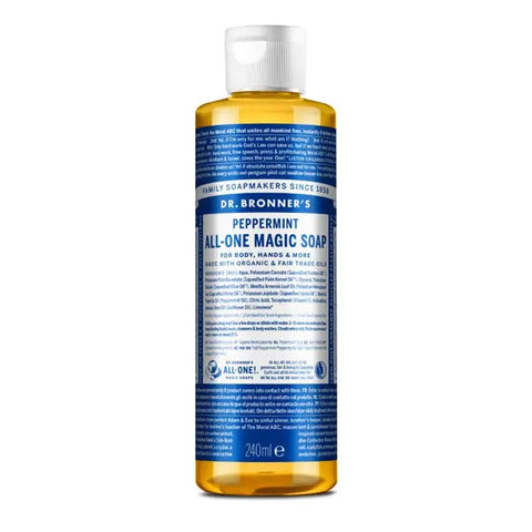 Dr Bronner's Sabonete Líquido Hortelã-Pimenta 240ml - Viva Saudável