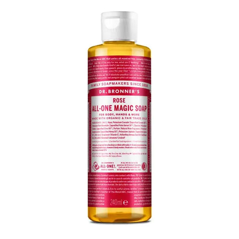 Dr Bronner's Sabonete Líquido Rosa 240ml - Viva Saudável