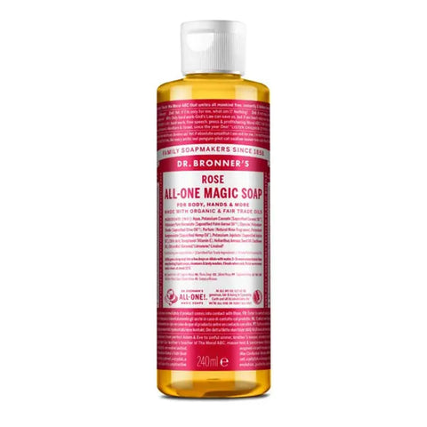 Dr Bronner's Sabonete Líquido Rosa 240ml - Viva Saudável