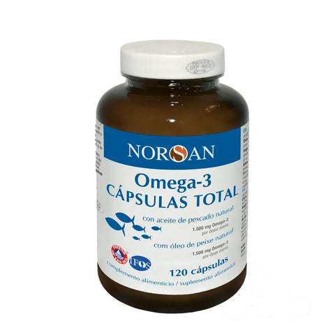NORSAN Ómega-3 Cápsulas TOTAL 120 cápsulas — óleo de peixe em cápsulas com EPA e DHA