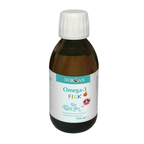 NORSAN Ómega-3 FISK 150 ml — ómega 3 para crianças em óleo com sabor a laranja e vitamina D3